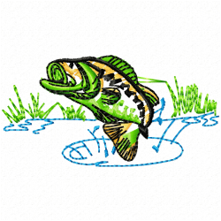 Fishes Embroidery Design 10 Fishes Embroidery Design 10